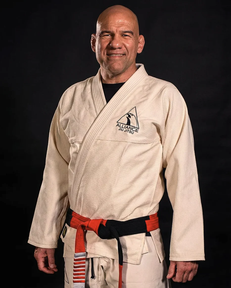 Fabio wearing a white gi